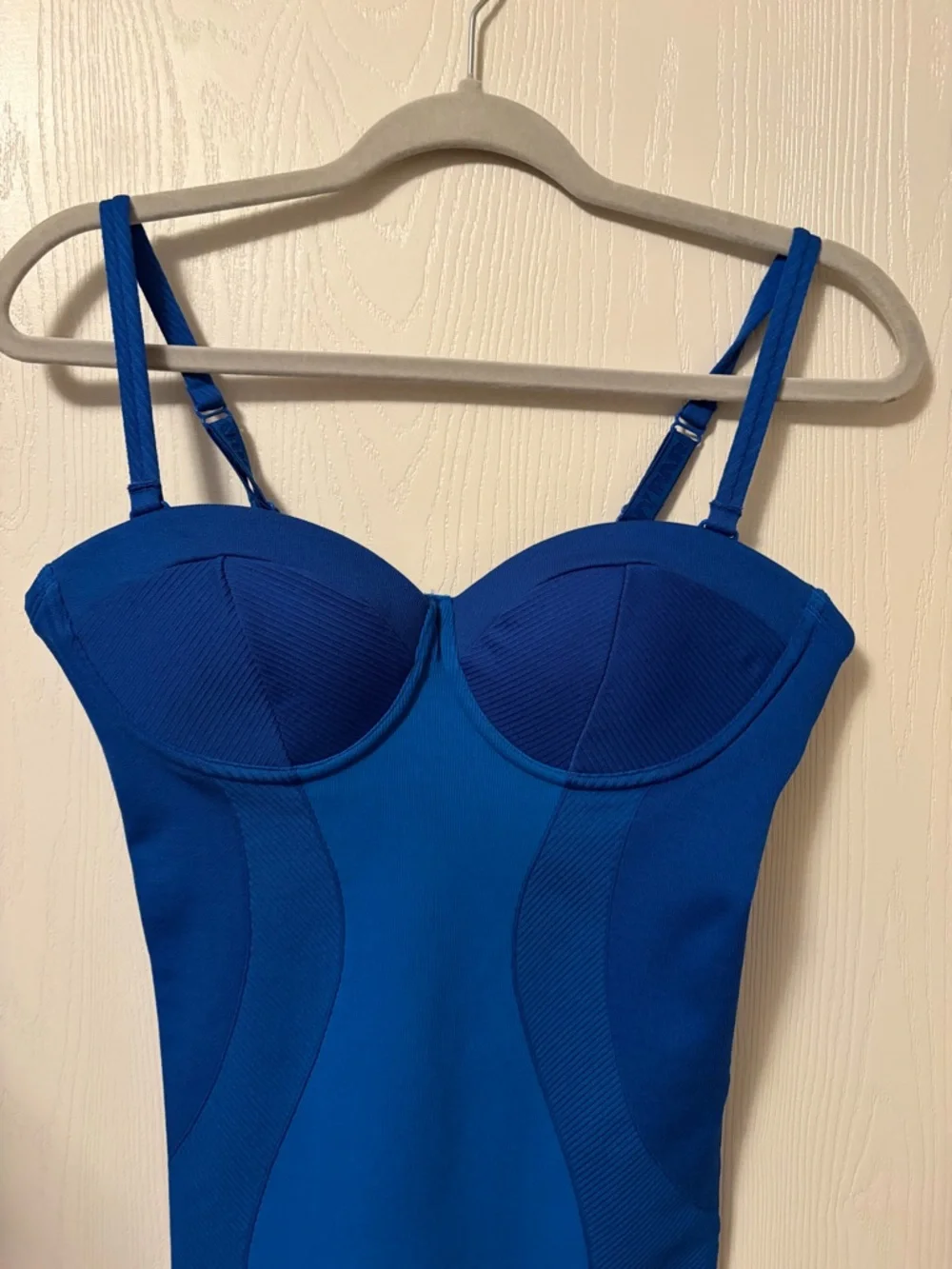 Adidas Ivy Park Blue Strappy Bodycon Dress Size Medium - Picture 3 of 10
